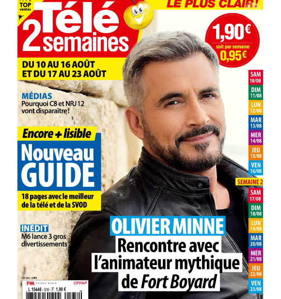 En interview pour "Télé 2 semaines", il se livre sur le pourquoi du comment.
Olivier Minne en couverture de "Télé 2 Semaines" du 3 août 2024.