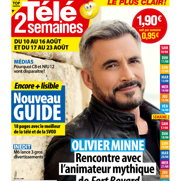 En interview pour "Télé 2 semaines", il se livre sur le pourquoi du comment.
Olivier Minne en couverture de "Télé 2 Semaines" du 3 août 2024.