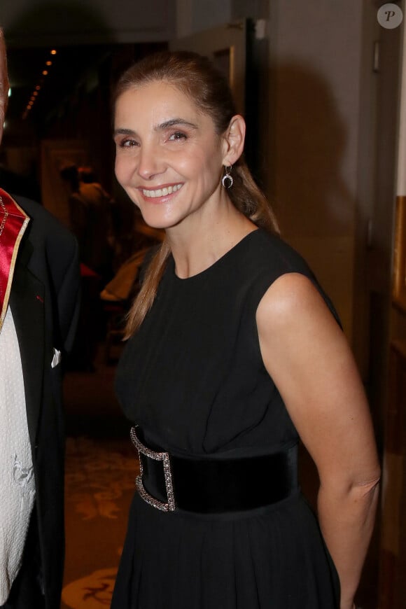 Exclusif - Clotilde Courau, Princesse de Savoie - Chapitre annuel de la "Confrérie des Compagnons de Gutenberg", avec la remise des Grades, à l'Hôtel Westin Vendôme de Paris, France. Le 17 Novembre 2023. © Bertrand Rindoff / Bestimage 