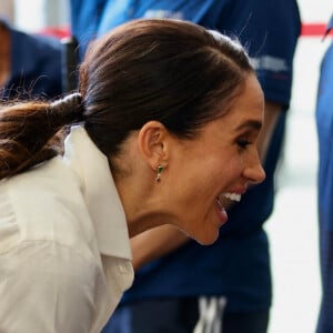 "À trois ans, elle a trouvé sa voix et nous en sommes très fiers" a insisté la femme du prince Harry
Meghan Markle en Colombie.