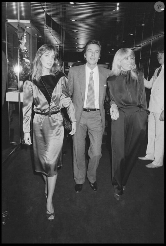 Alain Delon, Anne Parillaud et Mireille Darc en 1981.