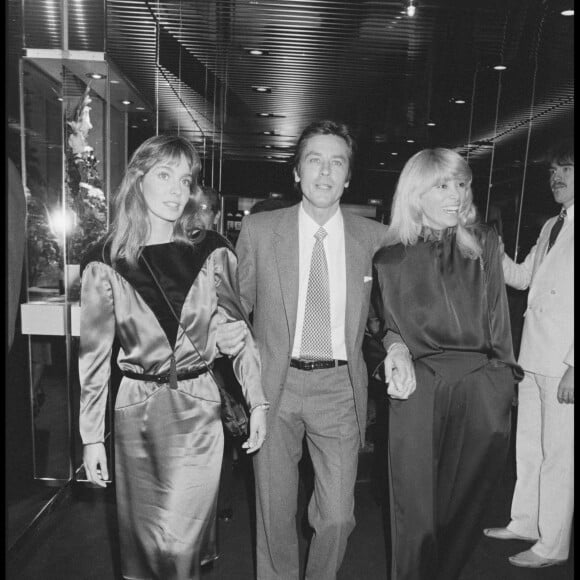 Alain Delon, Anne Parillaud et Mireille Darc en 1981.