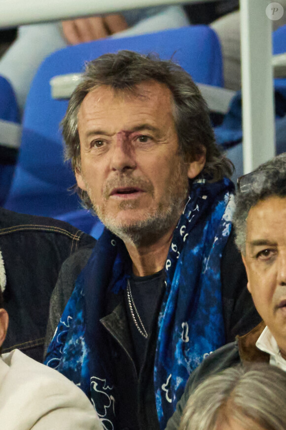 Jean-Luc Reichmann - People au match Irlande-Nouvelle Zélande (24-28) , quart de finale de la coupe du monde de rugby 2023, au Stade de France à Saint-Denis le 14 octobre 2023. © Dominique Jacovides - Cyril Moreau / Bestimage