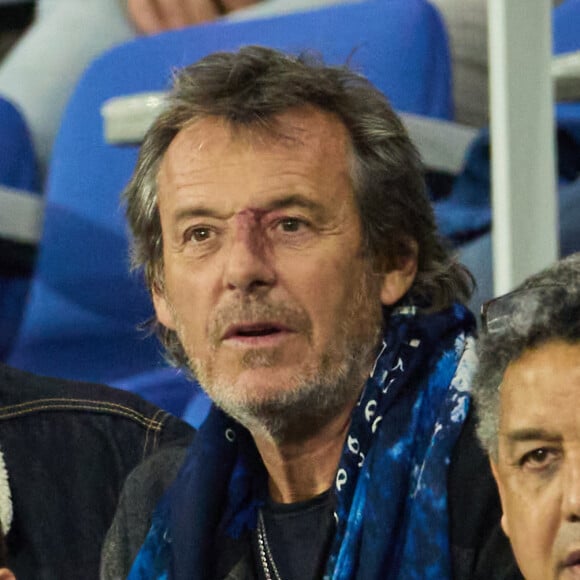 Jean-Luc Reichmann - People au match Irlande-Nouvelle Zélande (24-28) , quart de finale de la coupe du monde de rugby 2023, au Stade de France à Saint-Denis le 14 octobre 2023. © Dominique Jacovides - Cyril Moreau / Bestimage