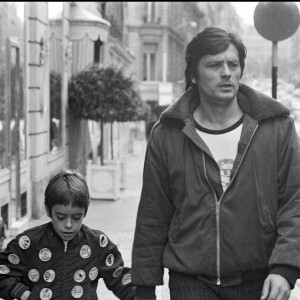 Alain Delon et son fils aîné Anthony Delon.