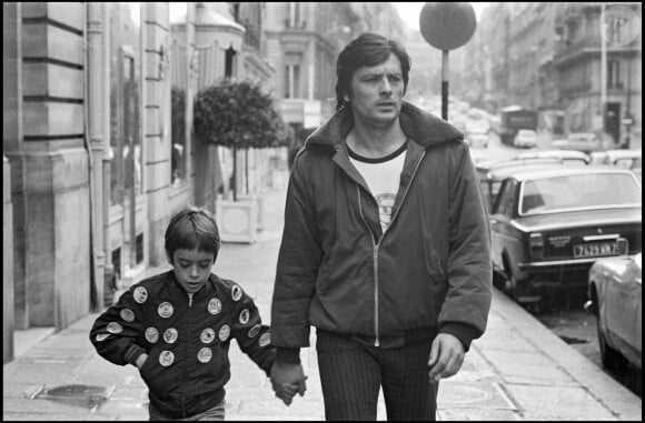 Alain Delon et son fils aîné Anthony Delon.