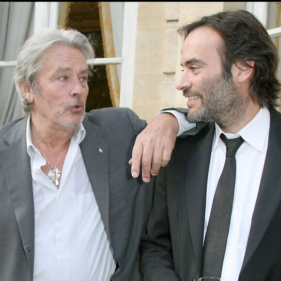 Alain Delon et son fils aîné Anthony Delon.