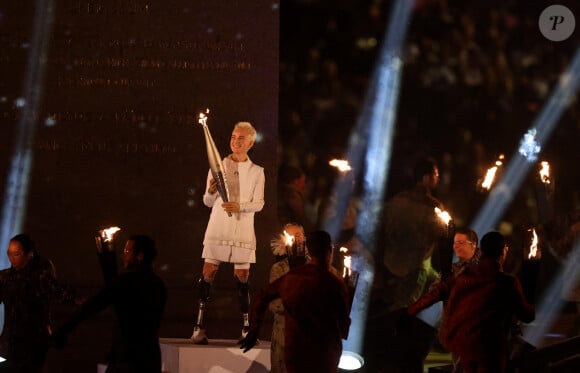 Beatrice Vio (Bebe Vio) lors de la cérémonie d'ouverture des jeux paralympiques Paris 2024 place de la Concorde à Paris le 28 août 2024. © Jacovides / Perusseau / Bestimage  Opening ceremony of the Paris 2024 Paralympic Games at Place de la Concorde in Paris on 28 August 2024 