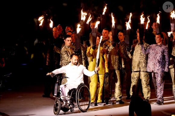 Michaël Jeremiasz lors de la cérémonie d'ouverture des jeux paralympiques Paris 2024 place de la Concorde à Paris le 28 août 2024. © Jacovides / Perusseau / Bestimage  Opening ceremony of the Paris 2024 Paralympic Games at Place de la Concorde in Paris on 28 August 2024 