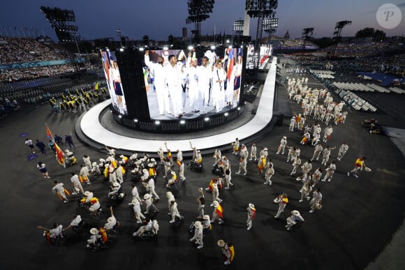 Spanish delegation during the opening ceremony of the Paris 2024 Paralympic Games in the French capital, 28 August 2024. Photo by Javier Etxezarreta/EFE/ABACAPRESS.COM 