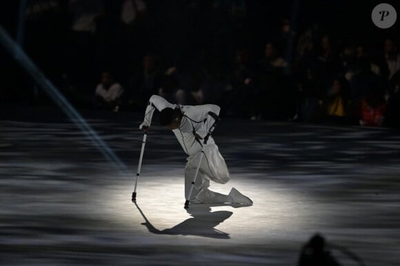 Musa Motha performs during the opening ceremony of the Paris 2024 Paralympic Games on August 28,2024.Photo by Firas Abdullah/ABACAPRESS.COM 