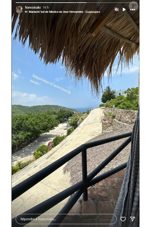 François Alu en vacances au Mexique. Instagram