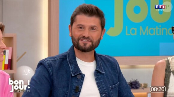 Christophe Beaugrand a signé son retour autour de la table de "Bonjour !" le vendredi 23 août 2024
Christophe Beaugrand sur le plateau de "Bonjour !"