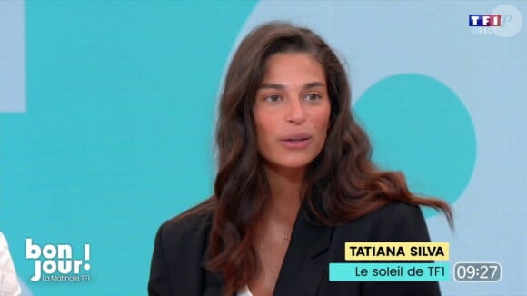 Tatiana Silva enceinte sur le plateau de "Bonjour !"