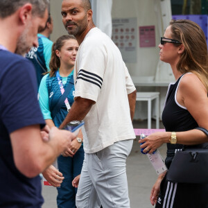 Tony Parker lors des Jeux Olympiques de Paris 2024.