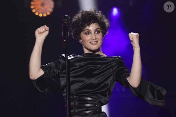 Barbara Pravi - Enregistrement de l'émission "Eurovision, c'est vous qui décidez", diffusée le 5 mars sur France 2 © Cyril Moreau / Bestimage