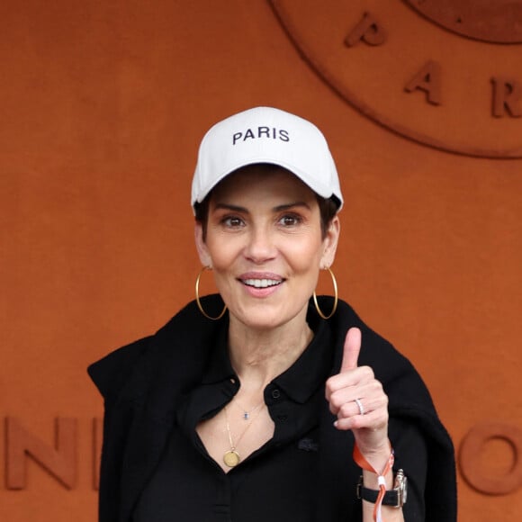 Cristina Cordula - Célébrités au village des Internationaux de France de tennis de Roland Garros 2024 à Paris. © Jacovides / Moreau / Bestimage