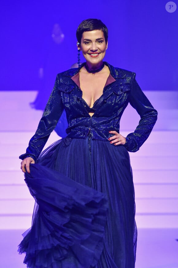 Cristina Cordula - Défilé de mode Haute-Couture printemps-été 2020 "Jean Paul Gaultier" à Paris.