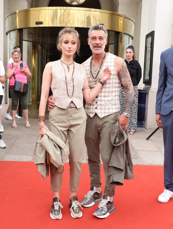 Exclusif - Catherine Davydzenka et son compagnon Stéphane Blancafort - Arrivées au photocall de la 3ème édition du Festival du Cinéma Français et de la Gastronomie d'Aix-les-Bains. © Denis Guignebourg / Bestimage