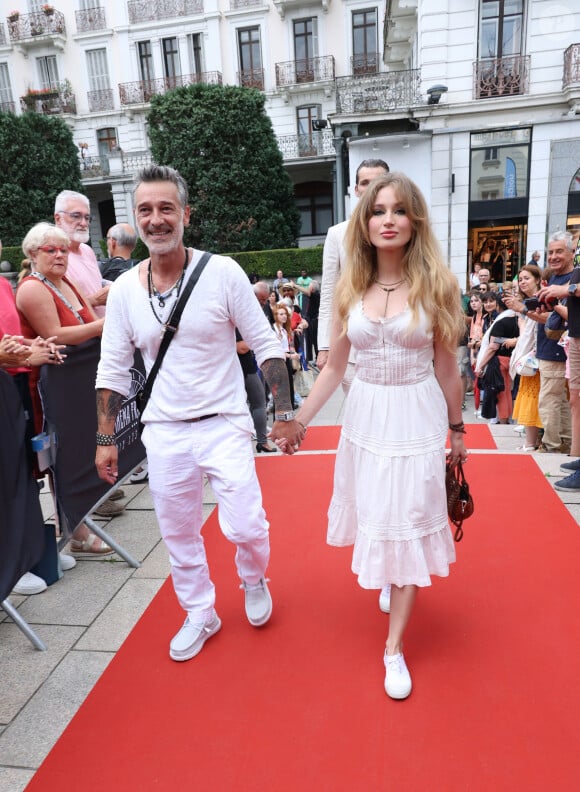 Exclusif - Catherine Davydzenka et son compagnon Stéphane Blancafort (Ici Tout commence) - Arrivées au photocall de la 3ème édition du Festival du Cinéma Français et de la Gastronomie d'Aix-les-Bains. © Denis Guignebourg / Bestimage