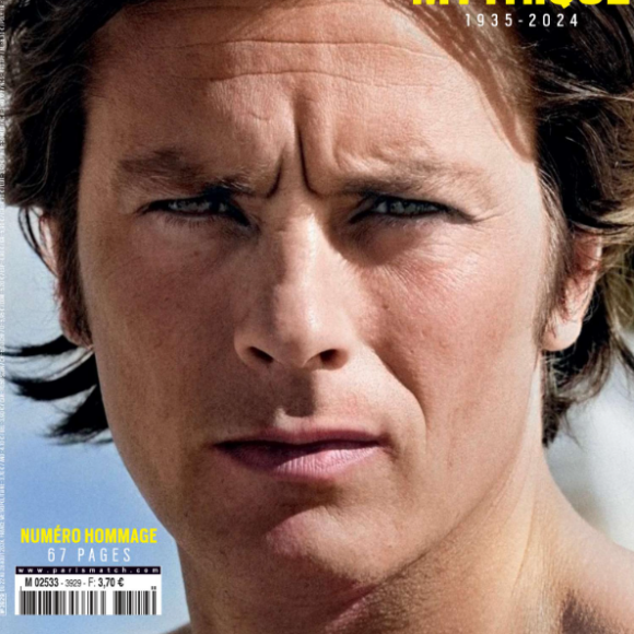 Alain Delon en couverture du numéro hommage de "Paris Match", du 20 août 2024.