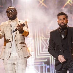 Exclusif - Maitre Gims et Kendji Girac - Enregistrement de l'émission "La grande soirée du 31 à Versailles", qui sera diffusée sur France 2. Le 15 décembre 2020 © Tiziano Da Silva - Cyril Moreau / Bestimage 