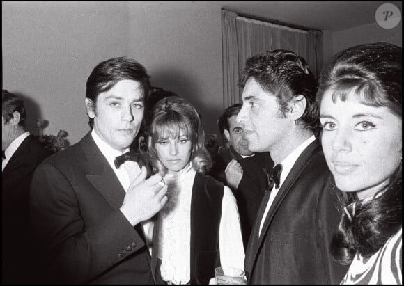 Alain et Nathalie Delon en 1967 (archive)