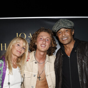 Exclusif - Joalukas Noah avec ses parents, Isabelle Camus et Yannick Noah lors de la soirée d'anniversaire de Joalukas Noah, fils de Yannick Noah et Isabelle Camus, pour ses 18 ans à Paris le 10 juin 2022. © Cyril Moreau / Bestimage 