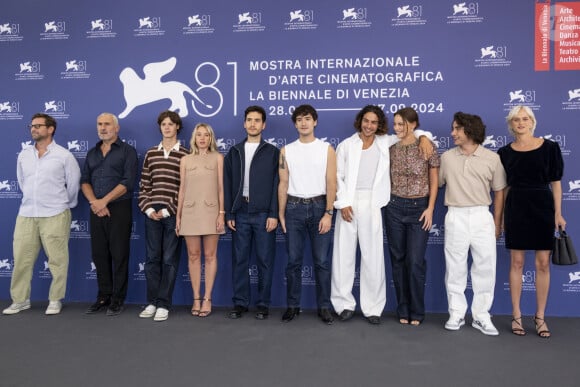 Nicolas Mathieu;Gilles Lellouche;Paul Kircher;Ludivine Sagnier;Ludovic Boukherma;Zoran Boukherma;Sayyid El Alami;Angelina Woreth;Louis Memmi;Christine Gautier  à la Mostra de Venise