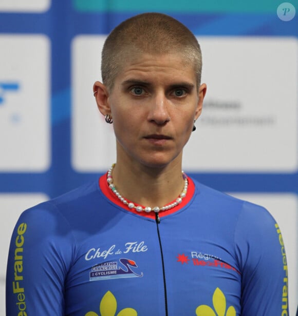 Marie Patouillet - Championnats de France de cyclisme sur piste à Saint-Quentin-en-Yvelines, France, le 5 janvier 2024. © Jonathan Rebboah/Panoramic/Bestimage 