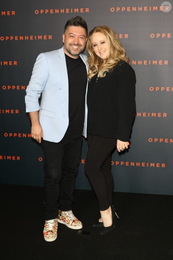 Chris Marques et sa compagne Jaclyn Spencer - Première du film "Oppenheimer" au Grand Rex à Paris. © Coadic Guirec/Bestimage 