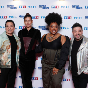 L'équipe de l'émission à succès "Danse avec les stars" est secouée par une nouvelle
Jean-Marc Généreux, Fauve Hautot, Mel Charlot, Chris Marques - Photocall pour le lancement de la nouvelle saison de l'émission "Danse avec les stars (DALS)" à la Tour TF1 à Boulogne-Billancour © Christophe Clovis / Bestimage