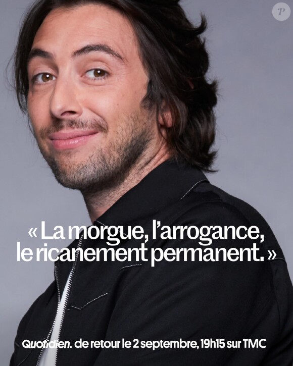 Affiche promotionelle avec Etienne Carbonnier pour la rentrée de "Quotidien"