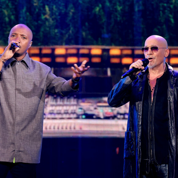 Exclusif - Soprano et Florent Pagny - Enregistrement de l'émission "Avec Florent, tout le monde ELA" à La Seine Musicale à Paris, diffusée le 1er septembre à 21h10 sur TF1 © Cyril Moreau-Dominique Jacovides / Bestimage 