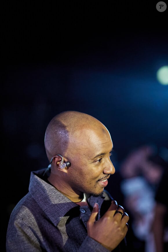 Exclusif - Soprano - Backstage - Enregistrement de l'émission "Avec Florent, tout le monde ELA" à La Seine Musicale à Paris, diffusée le 1er septembre à 21h10 sur TF1 © Cyril Moreau-Dominique Jacovides / Bestimage 