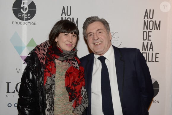 Daniel Auteuil et sa femme Aude Ambroggi - After de l'avant-première du film "Au nom de ma fille" à l'Arc à Paris le 7 mars 2016. © Rachid Bellak/Bestimage