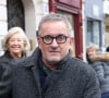 Exclusif - Christophe Dechavanne à la sortie des studios RTL à Neuilly-sur-Seine, France, le 30 janvier 2024.