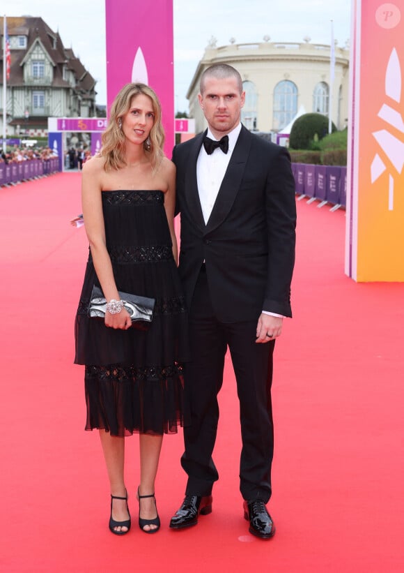 Joy Desseigne Barriere et son frère Alexandre Barriere - Arrivées à la soirée d'ouverture de la 50ème édition du Festival du Cinema Américain de Deauville, France, le 6 septembre 2024. © Denis Guignebourg/BestImage 