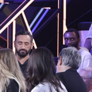 Exclusif - Cyril Hanouna, Bernard Montiel, sur le plateau de l’enregistrement de l’émission « Face à Hanouna » présentée parC.Hanouna et diffusée sur C8 le 08 septembre 2024, à Paris, France, le 05 septembre 2024. © Jack Tribeca / Bestimage  No web pour la Belgique et la Suisse 