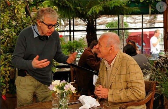 Anthony Hopkins et Woody Allen sur le tournage de You will meet a tall dark stranger, sortie prévue le 10 novembre 2010 !