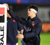 Ce 9 2024 comme l'a révélé l'équipe du "Sud Ouest , Hugo Auradou retrouvé le chemin des entrainements à Pau, avec la Section Paloise, son club de rugby.
Photo d'archives - Hugo AURADOU (France) lors du match des Six Nations U20 entre la France et l'Angleterre au stade Aimé Giral le 20 mars 2022 à Perpignan, France.
Photo par Alexandre Dimou/Icon Sport/ABACAPRESS.COM