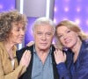 Les émissions de Mireille ont permis à de nombreuses stars, mais aussi à des anonymes de s'exprimer.Mireille Dumas, Guy Bedos, Brigitte Lahaie lors de l'enregistrement de l'emission Vie Privee, Vie Publique a Paris, France, le 24 fevrier 2011. Photo Max Colin/ABACAPRESS.COM