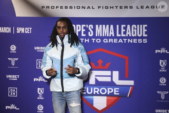 Les résultats sont tombés : le rappeur était sous l'empire de stupéfiants au moment des faits.
Koba Lad - Célébrités assistent aux combats de MMA, Professional Fighters League Europe (PFL) à l'accord Arena de Bercy à Paris le 7 mars 2024. © PFL Europe via Bestimage 