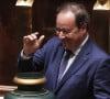 François Hollande vote au second tour pour élire le président de la chambre basse à l'Assemblée nationale française à Paris, France, le 18 juillet 2024. © Stéphane Lemouton/Bestimage 