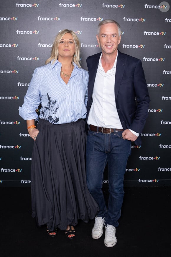 Flavie Flament, Julien Arnaud attends France TV Press Presentation on September 04, 2024 in Paris, France. Photo by Nasser Berzane/ABACAPRESS.COM 