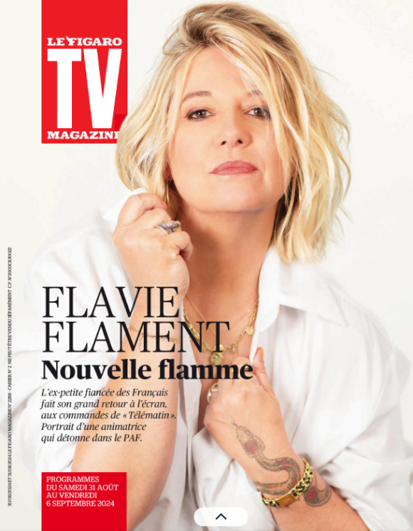 Flavie Flament fait la couverture du Figaro Magazine, paru le 30 août 2024