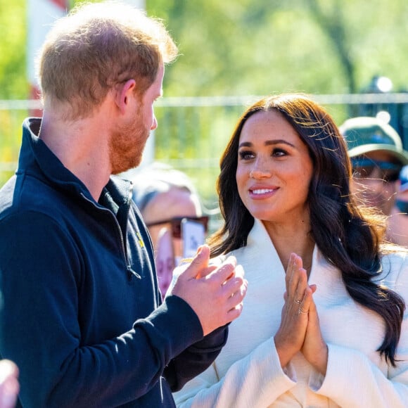 Photos d'archives : le prince Harry et son épouse Meghan Markle.