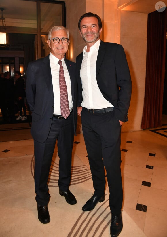 Claude Bartolone, Olivier Rouleau (propriétaire de l'hôtel Les Jardins du Faubourg) - L'hôtel Les Jardins du Faubourg célèbre ses 5 ans à Paris le 16 septembre 2024. © Veeren/Bestimage