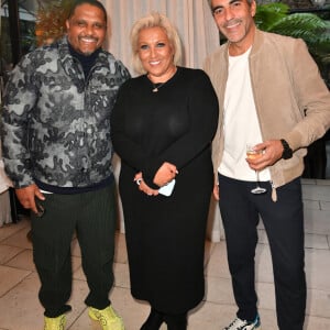 Angelo Gopée ( DG Live Nation), Jennifer Boccara (directrice générale de l'hôtel Les Jardins du Faubourg), Ary Abittan - L'hôtel Les Jardins du Faubourg célèbre ses 5 ans à Paris le 16 septembre 2024. © Veeren/Bestimage