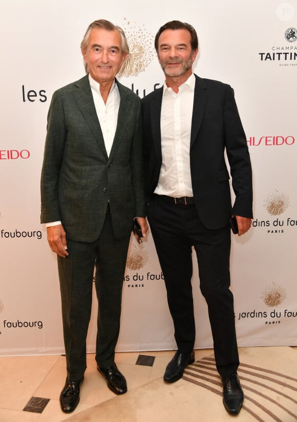 Philippe Douste-Blazy, Olivier Rouleau (propriétaire de l'hôtel Les Jardins du Faubourg) - L'hôtel Les Jardins du Faubourg célèbre ses 5 ans à Paris le 16 septembre 2024.© Veeren/Bestimage